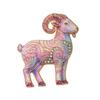 Diamond-inlaid Sheep Brooch Vintage Brooch Pins Trendy Lady's Suit Brooch  Cloth Accessories