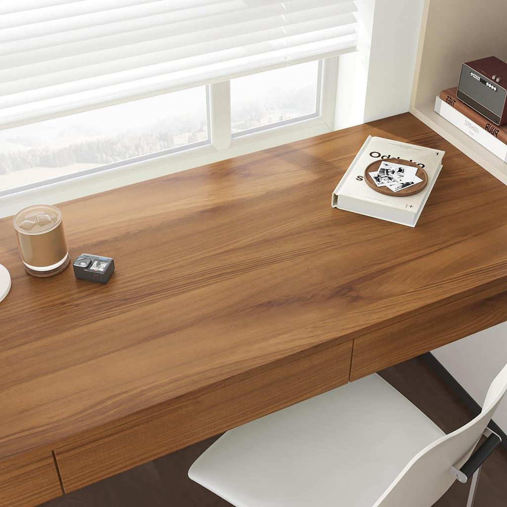 VEELIKE Tapetenaufkleber, Holzmaserung, Blatt, 40 cm x 9 m, Remake-Blatt, entfernbare Tapete, Wandaufkleber, abziehbar, Holzmaserung, Schneideblatt, hitzebeständig