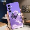 Purple Butterflies Phone Case for Samsung Galaxy A13 A22 A31 A32 A52 A53 A71 A80 Phone Cover