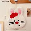 Cartoon Kitchen Hand Towel - Thick, Absorbent, Lint-Free, Cute Hanging Dishcloth for Bathroom and Household Use