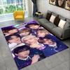 Kpop Stray Kids Music Star Carpet Rug for Playroom Bedroom Living Room Sofa Home Decor,kid Area Rug Non-slip Floor Mat Gift