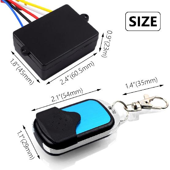 Wireless Winch Remote Control Kit For Car Truck Jeep ATV SUV 12V 24V Handset Recovery Winch Control Remote Electric Remote Control Waterproof Winches