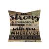 Industrial Style Retro Letter Linen Pillowcase Home Sofa Pillowcase