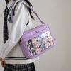 Bag female transparent pain bag Japanese girl jk handbag student contrasting color one shoulder messenger bag fresh girl style