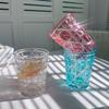 Handcarved Glass Crystal Cup Style Creative Engraved Chessboard Whiskey Glass Wine Glass 310ml Crystal