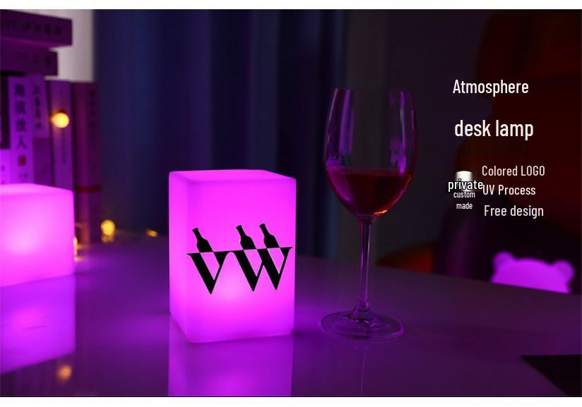 LED Ice Bucket with Logo - Illuminated Champagne and Wine Holder for Events and Exhibitions