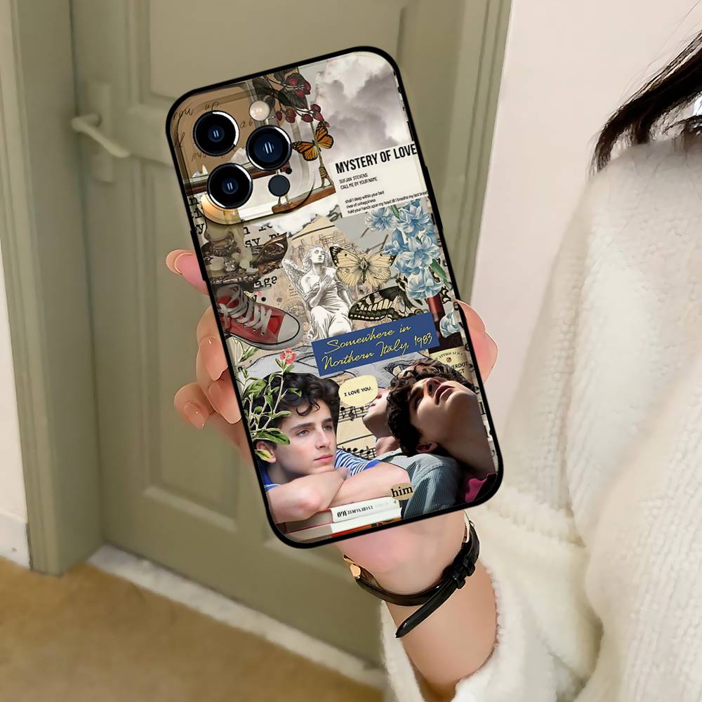 C-Call Me By Your Names Phone Case Black That Fits For IPhone 17,16,15,11,13,14 Pro Max,Plus,X,Xr,Xs Max,13Mini