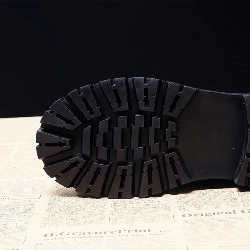 Soft Leather Thick Bottom Women's Zipper Thick Boots