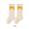 Sommer-Netz-Baumwollsocken mit Schleife für Mädchen (Wadenlänge)