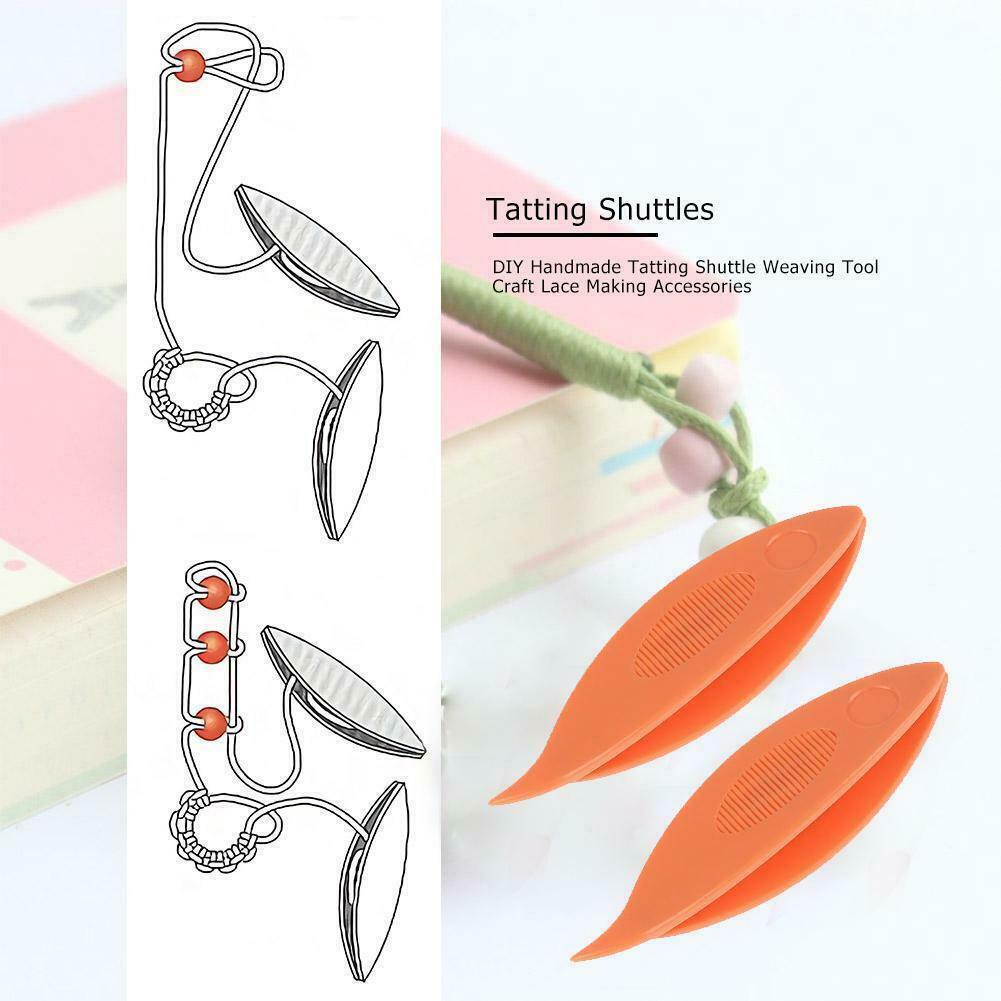 5/9pcs Tatting Shuttle Crochet Tool For Hand Lace Making DIY Lace Shuttle Bobbin Craft Knitting Weaving Accessories