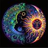 DIY Sun and Moon 5D Alien Diamond Art Set Suitable for Beginners Diamond Art Painting Set Suitable for Home Wall Decoration