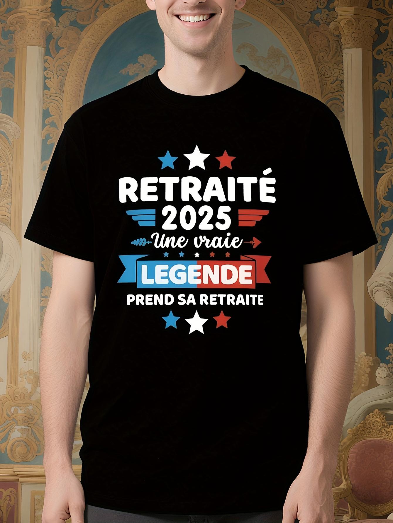 Vintage French Retirement Tshirt - Retired Dad Gift with ... M