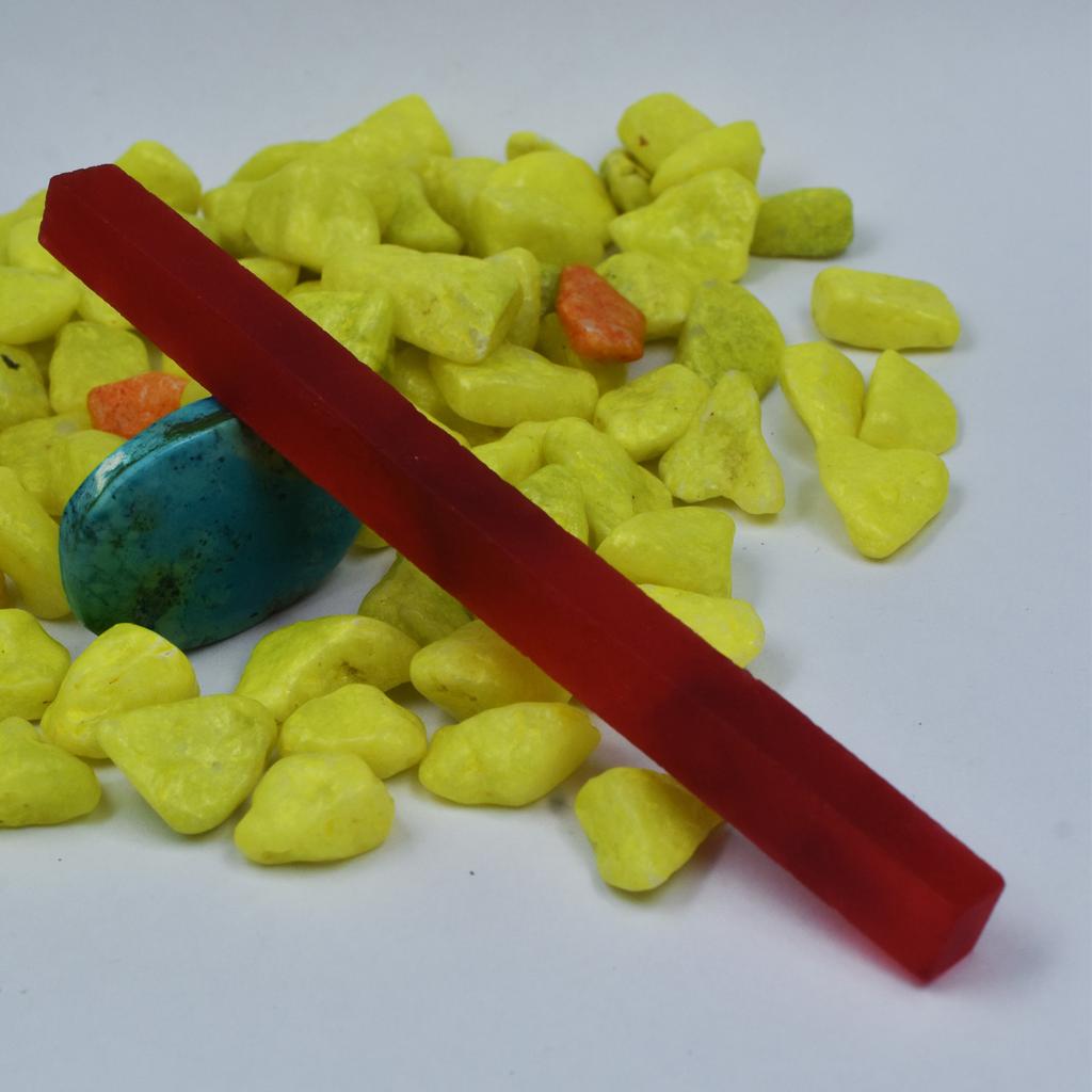 Natural Red Ruby Rough 71.90 Carat Dyed Rough Uncut Raw CERTIFIED Loose Gemstone AR-2363-S