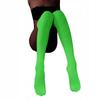 Glow In The Dark Stockings Women's Sexy Fluo Self-Adhering Over-The-Knee Socks