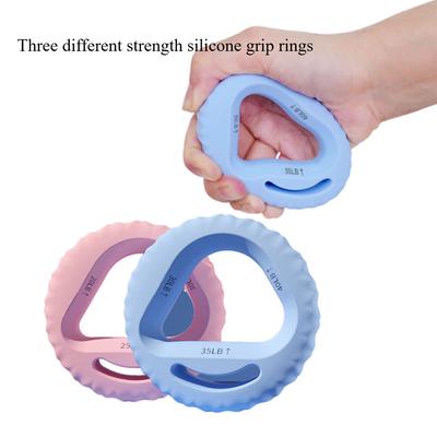 Three Force Silicone Grip Ring Finger Rehabilitation Training Professional Hand Training Portable Grip Device for Children