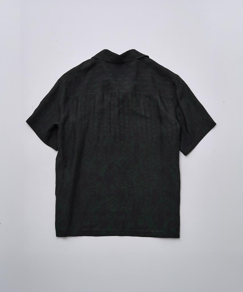 Seopiseuedisyeon Full Print Short Sleeve Shirt Black