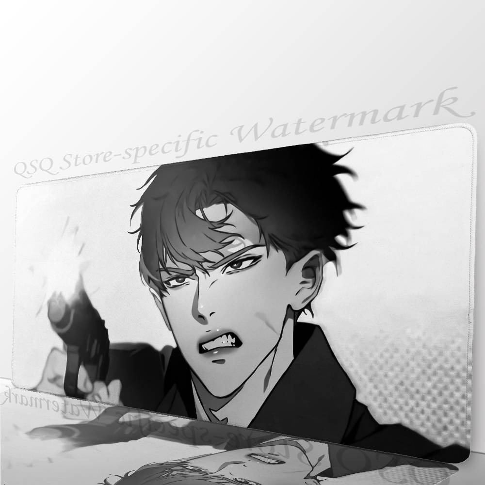 Manga Kwon T-Taekjoo Mousepad Non-slip Suitable For Office Computers Laptops E-sports Game Desk Mats XXL Keyboard