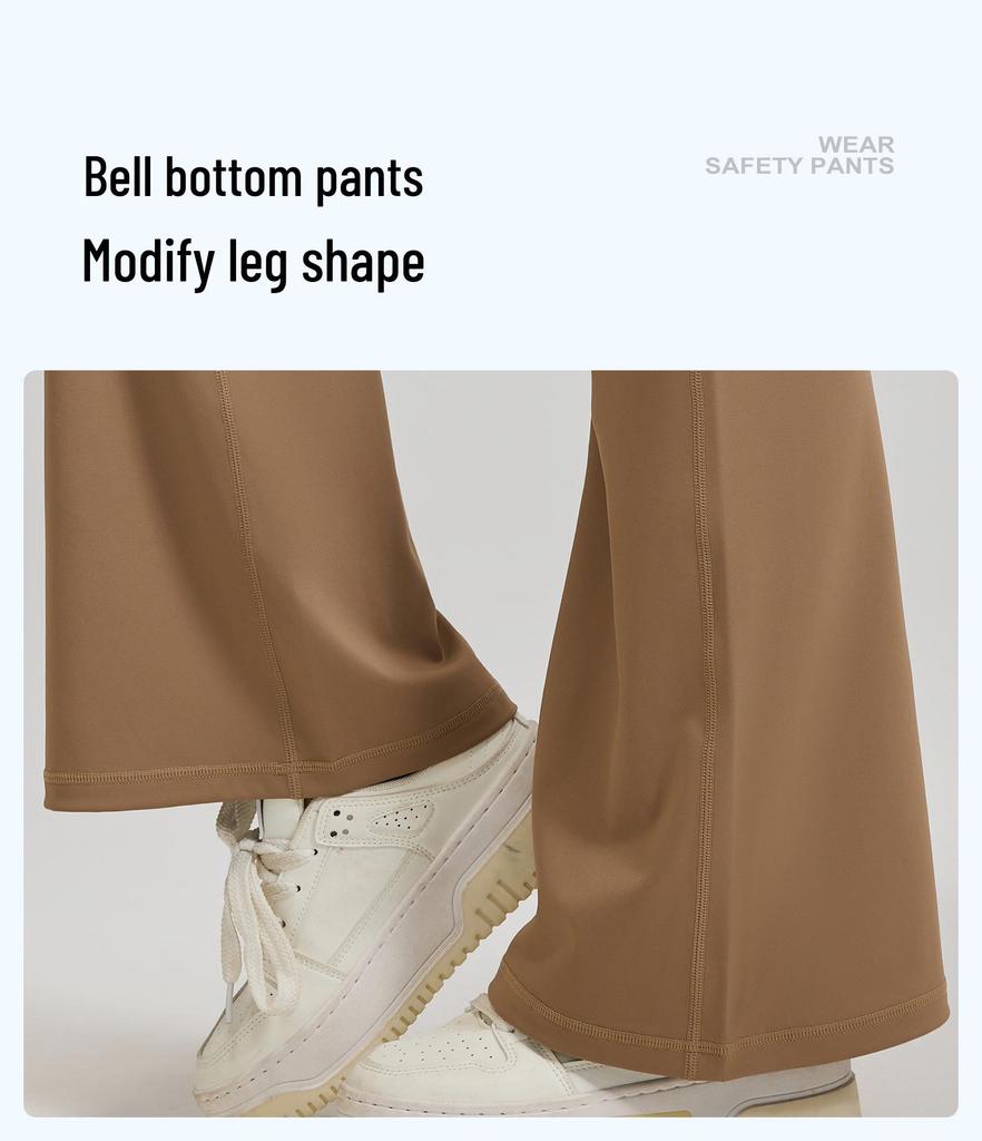 High-Waist Po-Hebende Yoga-Schlaghosen