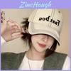 Faatbou Baseball Cap With Embroidered Letters Black For Casual Streetwear
