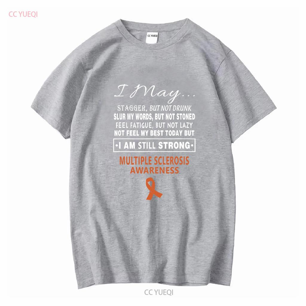 Multiple Sclerosis Awareness T Shirt vintage Washed Unisex Comfortable Versatile Stylish homme Top For Everyday Wear Casual