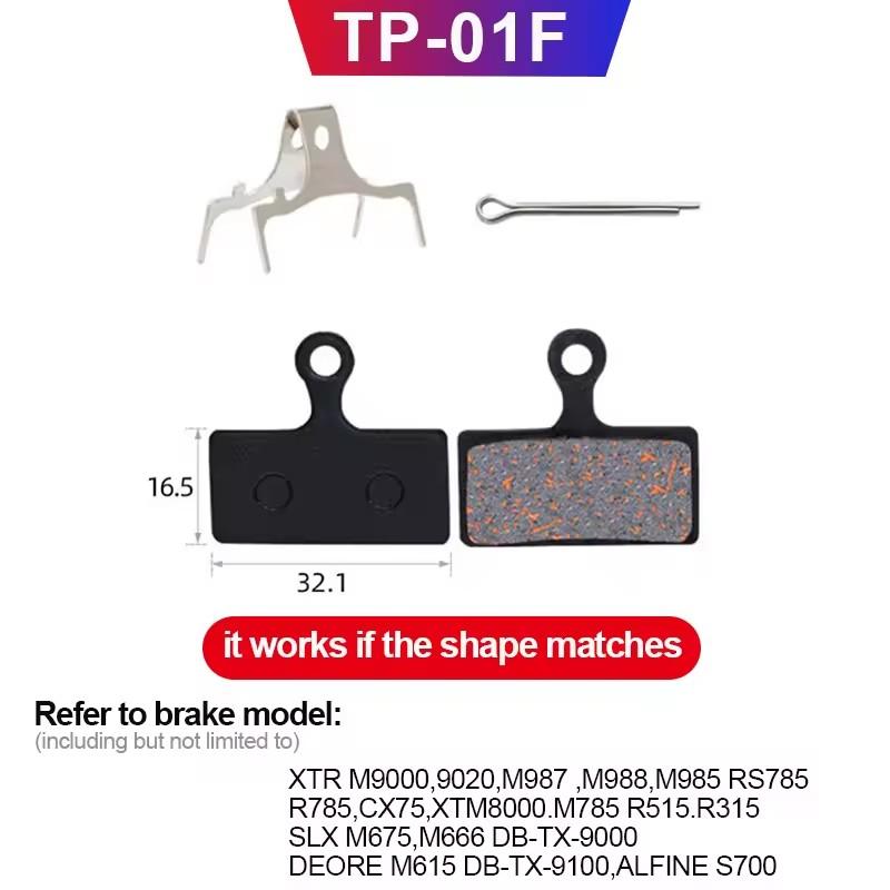 MTB Bicycle Hydraulic Disc Brake Pads For b01s SHIMANO SRAM AVID HAYES Magura ZOOM Cycling Bike Parts Semi-Metallic Brake Pad