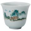 Suet jade white porcelain tea set ice seed household light luxury high-end 1011 new cover bowl kung fu tea cup tea cup