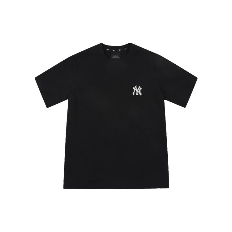 New MLB Set in Sleeve T Shirt Unisex Black 31TS03131-50L