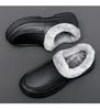 Men's Winter Warm Cotton Shoes EVA Waterproof Anti Slip Oil Proof Chef  Casual Lightweight Elderly Shoes Black Flat Shoes