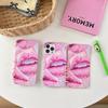 For Samsung Galaxy S25 Ultra S24 S23 S22 S21FE A56 A36 A16 A06 A55 A54 A13 Jelly Lip 3D Flip Notebook Holder Soft TPU Phone Case