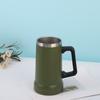 Tazza d'Acqua con Manico Tazza da Birra in Acciaio Inossidabile Tazza Termica Portatile