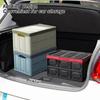 Collapsible Trunk Organizer 55/33L Car Trunk Storage Box With Waterproof Cover Sturdy Handles Multi-Purpose Large Grocery Organi