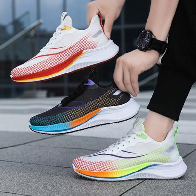 Chaussures de Sport pour Homme, Chaussures de Basket Bleues Tendance Étudiant, Légères et Respirantes en Mesh, Décontractées, Confortables, Chaussures pour Homme à la Mode