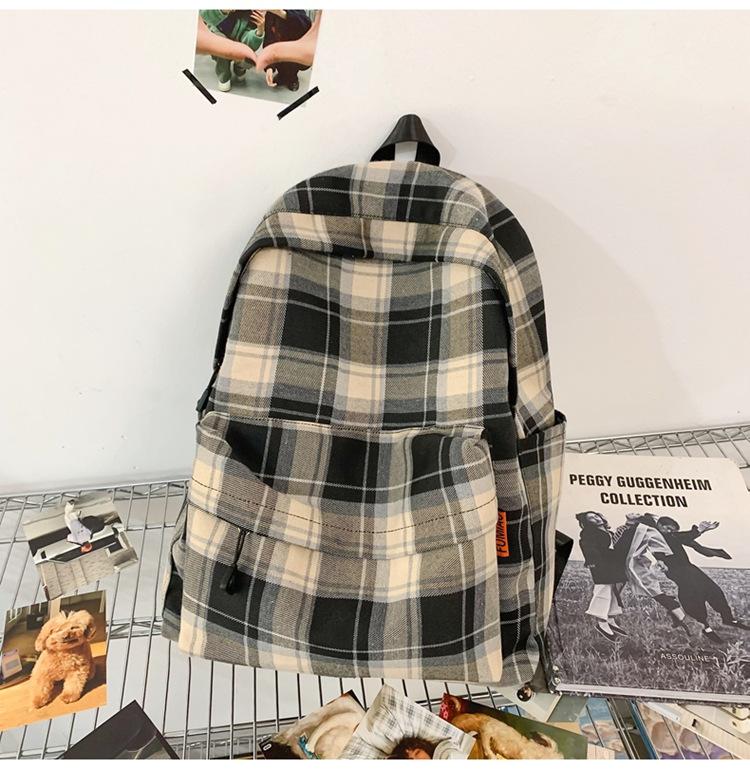Schoolbag schoolbag female college student fashion new autumn and winter, Japanese ins style retro large-capacity junior high school backpack