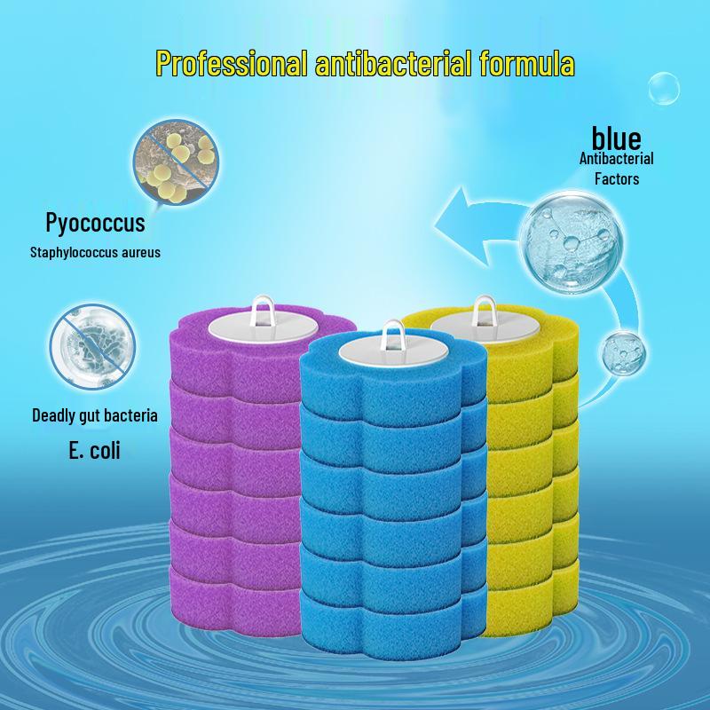 

Punch-Free Disposable Toilet Brush Set - No Dead Angle Bathroom Cleaner.