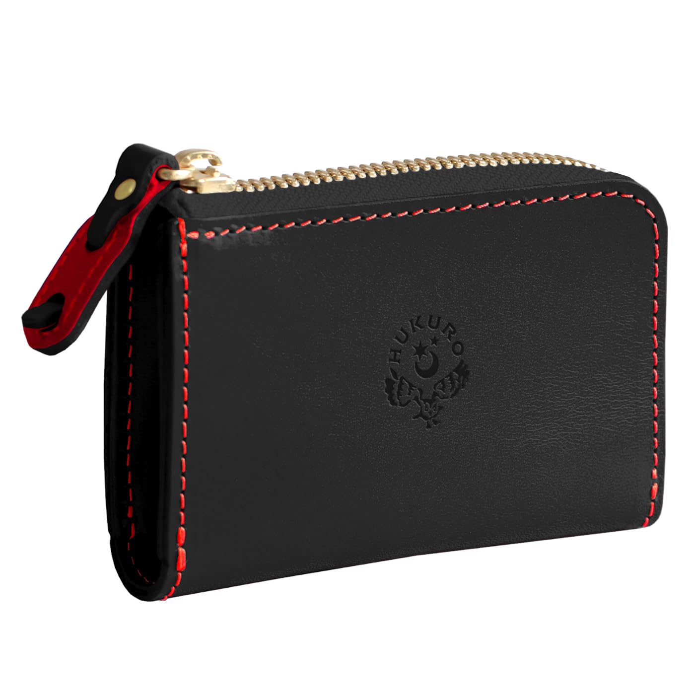 

[HUKURO] Ultimate Wallet -mini- Compact Mini Wallet for Men and Women, Genuine Leather, Bi-fold, Coin Purse, Card Case, L-shaped Zipper, Made in Japan