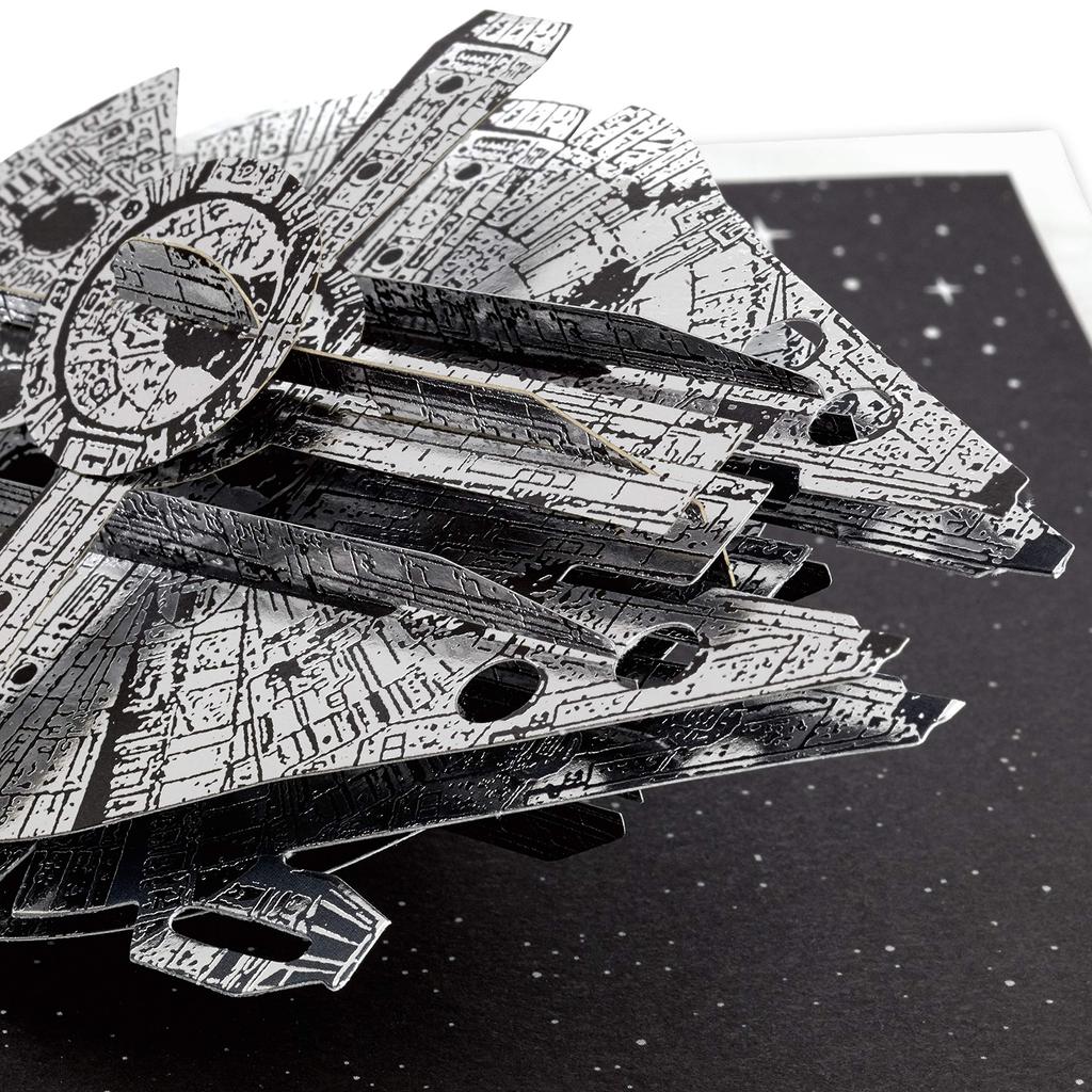 Hallmark Star Wars Doğum Günü Kartı 4 Mayıs İmza Kağıt Harikası 3D Kart Açılır (milenyum şahini)
