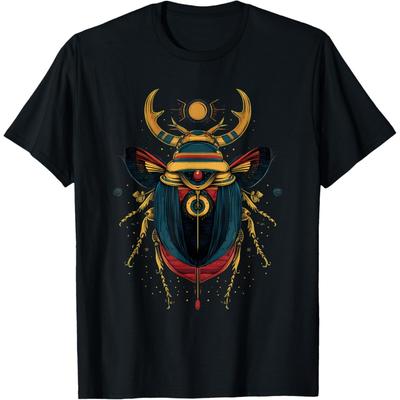 Egyptologie Egyptische God Oud Egypte Egyptische Scarabee T-shirt