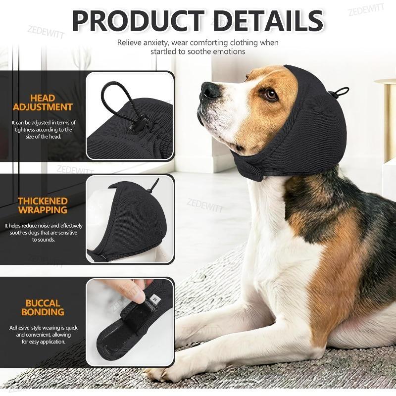 Dog Calming Earmuff Tough Adjustable Breathable Soundproof Dog Grooming Earmuff Washable Anti Anxiety Noise Cancelling Earmuffs
