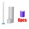 Disposable Long Handle Toilet Brush Cleaner With Replaceable Brush Head Toilet Bathroom Cleaning Brush Bathroom Accessories