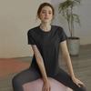 Women's High-End Quick-Dry Short-Sleeve Sports Top for Summer - Loose Fit, Breathable Yoga & Running T-Shirt
