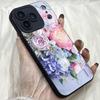 M327 Flower Peony Vase Angel Eyes Soft Phone Case for iPhone Samsung Galaxy Xiaomi Rdemi Huawei Honor Infinix Realme OPPO Vivo All Model TPU Case