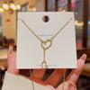 Soul Mate Necklace Jewelry Girl Niche Clavicle Chain Sweet High-grade Joker Pendant Temperament Light Luxury Necklace.