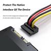 DIY Power Connectors Hard Drive 1 to 5 SATA Power Cable Adapter Splitter Cables Hard Drive Power Supply Cord