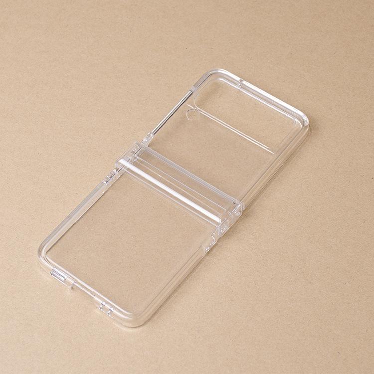 A Transparent PC Hinge Type One-piece Foldable Screen Anti-drop Zflip7 Case Suitable for Samsung Zflip6 Phone Cases