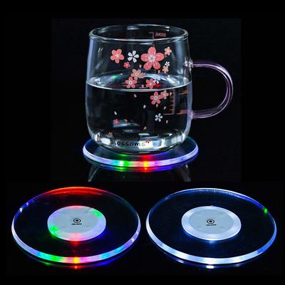 Led Coaster Acryl Bar Cocktail Flash Basis Matten Ultra-dünne Led Licht Coaster Für Bar Tisch Dekoration Zubehör