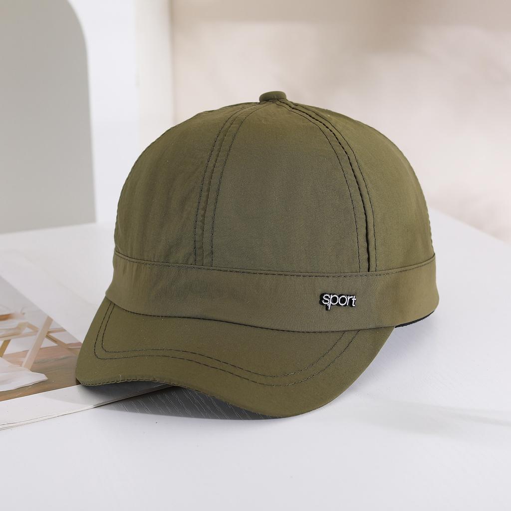 Summer Quick-drying and Breathable Baseball Cap, Simple Solid Color Short Brimmed Beanie, Outdoor Sun Protection Hat