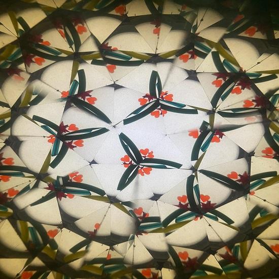 Mosiężny Kalejdoskop z Skórzanym Etui Zabawka Optyczna, Kolekcjonerski Teleskop Prezent dla Dzieci Dorosłych