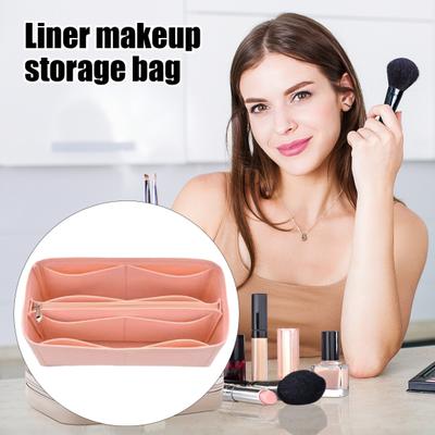 Tragetascheneinsatz Organizer Filzeinsatz mit mehreren Fächern Make-up Handys Schlüssel Organizer Schutz für Tragetascheninnennutzung