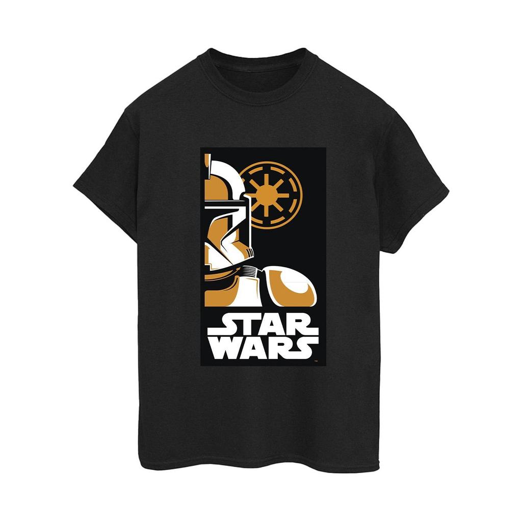 Star Wars Womens/Ladies Stormtrooper Art Poster Cotton Boyfriend T-Shirt