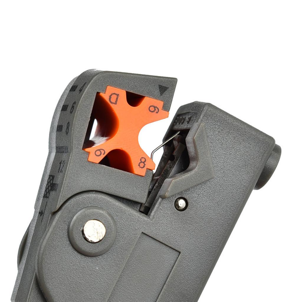 Koaxialkabelabisolierer Präzises Abisolieren Effizienter Komfortabler Griff Kunststoff-Drahtschneidwerkzeug